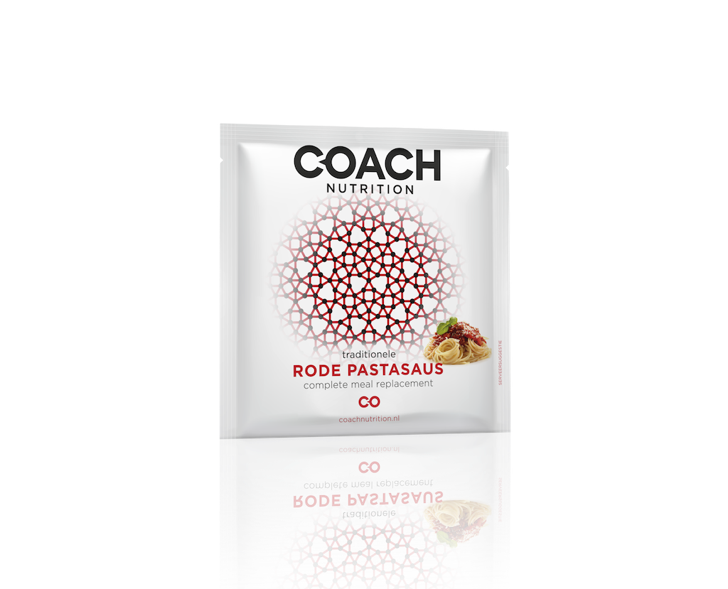 Rode pastasaus van Coach Nutrition