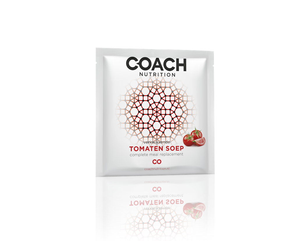 Tomatensoep van koolhydraatarme maaltijdvervanger van Coach Nutrition